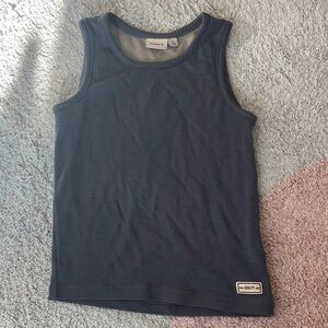 Kids Navy Blue Merino Wool Tank Top
